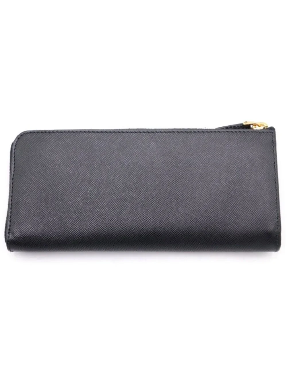 Prada Wallet L fa Long Wallet Saffiano Leather Black